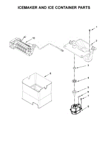 Icemaker And Ice Container Parts parts for Maytag Bottom-Mount Refrigerator MFT2772HEZ00 from AppliancePartsPros.com