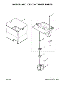 Motor And Ice Container Parts parts for Jenn-Air Bottom-Mount Refrigerator JFX2897DRP00 from AppliancePartsPros.com