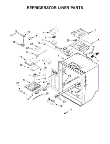 Refrigerator Liner Parts parts for Maytag Bottom-Mount Refrigerator MFT2772HEZ00 from AppliancePartsPros.com