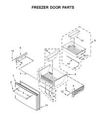 Freezer Door Parts parts for Maytag Bottom-Mount Refrigerator MFT2772HEZ00 from AppliancePartsPros.com