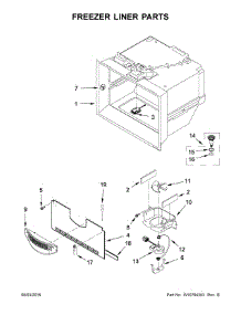 Freezer Liner Parts parts for Jenn-Air Bottom-Mount Refrigerator JFX2897DRP00 from AppliancePartsPros.com