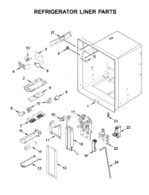 Refrigerator Liner Parts parts for Maytag Bottom-Mount Refrigerator MFI2269FRZ03 from AppliancePartsPros.com