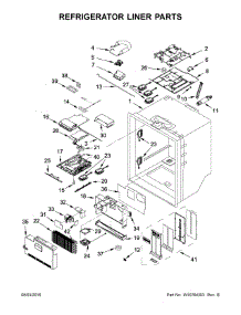 Refrigerator Liner Parts parts for Jenn-Air Bottom-Mount Refrigerator JFX2897DRP00 from AppliancePartsPros.com