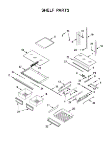 Shelf Parts parts for Maytag Bottom-Mount Refrigerator MFI2269FRZ03 from AppliancePartsPros.com