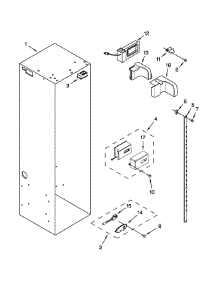 Refrigerator Liner Parts parts for Jenn-Air Side-By-Side Refrigerator JS48NXFXDW05 from AppliancePartsPros.com