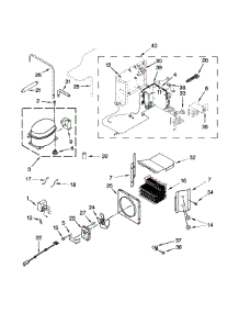 Upper Unit Parts parts for Jenn-Air Side-By-Side Refrigerator JS48NXFXDW05 from AppliancePartsPros.com