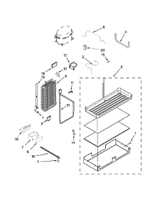 Lower Unit And Tube Parts parts for Jenn-Air Side-By-Side Refrigerator JS48NXFXDW05 from AppliancePartsPros.com