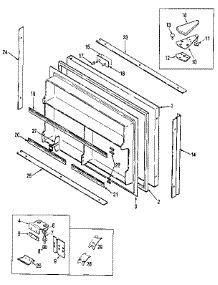 Freezer Door parts for Jenn-Air Top-Mount Refrigerator JRTD226LB-MBJ84B from AppliancePartsPros.com