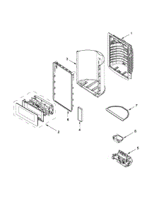 Dispenser Front Parts parts for Jenn-Air Bottom-Mount Refrigerator JFX2897DRM01 from AppliancePartsPros.com