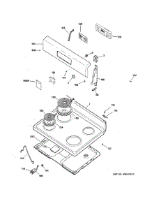 Control Panel & Cooktop parts for Hot Point Electric Range RB758DP2BB from AppliancePartsPros.com