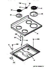 Main Top Section parts for Hot Point Electric Range RB754YSAD from AppliancePartsPros.com