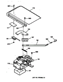 Door Lock Section parts for Hot Point Electric Range RB754YSAD from AppliancePartsPros.com