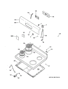 Control Panel & Cooktop parts for Hot Point Electric Range RB720DH2BB from AppliancePartsPros.com