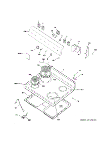 Control Panel & Cooktop parts for Hot Point Electric Range RB525DH3BB from AppliancePartsPros.com