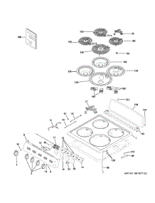Control Panel & Cooktop parts for Hot Point Electric Range RAS200DM1WW from AppliancePartsPros.com