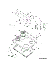 Control Panel & Cooktop parts for Hot Point Electric Range RB757BH6WH from AppliancePartsPros.com