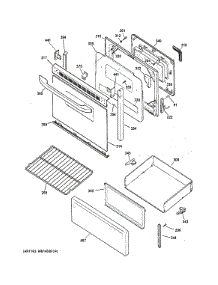 Door & Drawer Parts parts for Hot Point Electric Range RB757BH6WH from AppliancePartsPros.com