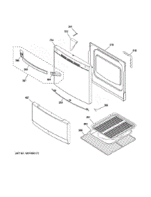 Door & Drawer Parts parts for Hot Point Electric Range RA724K5WH from AppliancePartsPros.com