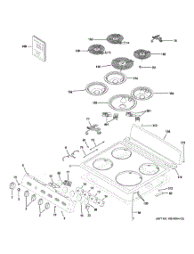 Control Panel & Cooktop parts for Hot Point Electric Range RAS300DM1WW from AppliancePartsPros.com