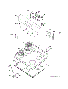 Control Panel & Cooktop parts for Hot Point Electric Range RB526DP2WW from AppliancePartsPros.com