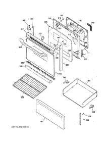 Door & Drawer Parts parts for Hot Point Electric Range RB758DP2WW from AppliancePartsPros.com