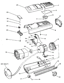Cleaner Housing Assembly parts for Electrolux Canister Vacuum 00067 from AppliancePartsPros.com