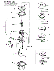 Motor Assembly parts for Electrolux Canister Vacuum 00067 from AppliancePartsPros.com