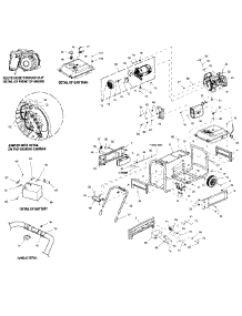 Frame Assy parts for Generac Generator 005747-3 from AppliancePartsPros.com