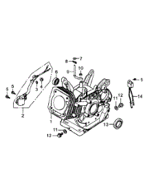 Crankcase parts for Generac Generator 005939-0 from AppliancePartsPros.com