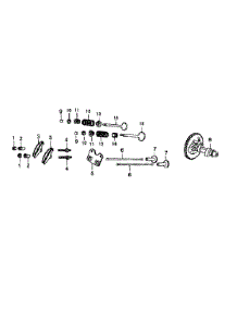 Camshaft parts for Generac Generator 005939-0 from AppliancePartsPros.com