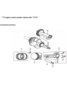 Crankshaft & Piston parts for Generac Generator 005939-2 from AppliancePartsPros.com