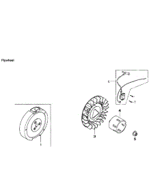 Flywheel parts for Generac Generator 005939-6 from AppliancePartsPros.com