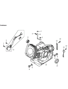 Crankcase parts for Generac Generator 005940-2 from AppliancePartsPros.com
