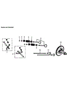 Rocker & Camshaft parts for Generac Generator 005941-3 from AppliancePartsPros.com