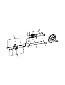 Rocker / Camshaft parts for Generac Gas Pressure Washer 005993-0 from AppliancePartsPros.com