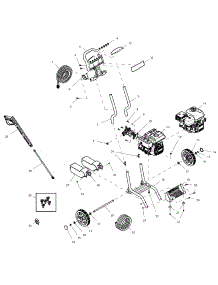 Frame parts for Generac Gas Pressure Washer 006022-0 from AppliancePartsPros.com