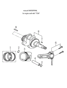 Crankshaft & Piston parts for Generac Gas Pressure Washer 006022-0 from AppliancePartsPros.com