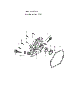Crankcase Cover parts for Generac Gas Pressure Washer 006022-0 from AppliancePartsPros.com
