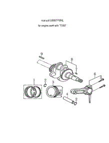 Crankshaft & Piston parts for Generac Gas Pressure Washer 006022-0 from AppliancePartsPros.com