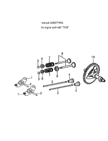 Camshaft parts for Generac Gas Pressure Washer 006022-0 from AppliancePartsPros.com