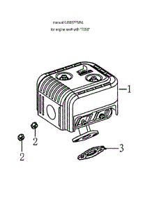 Muffler parts for Generac Gas Pressure Washer 006022-0 from AppliancePartsPros.com