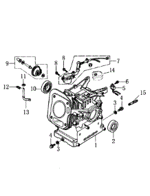 Crankcase parts for Generac Gas Pressure Washer 006023-0 from AppliancePartsPros.com