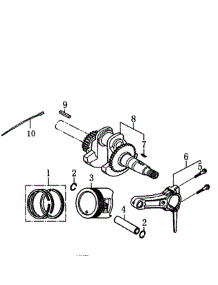 Crankshaft & Piston parts for Generac Gas Pressure Washer 006023-0 from AppliancePartsPros.com