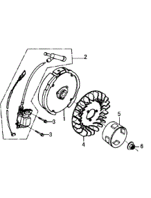Flywheel parts for Generac Gas Pressure Washer 006023-0 from AppliancePartsPros.com