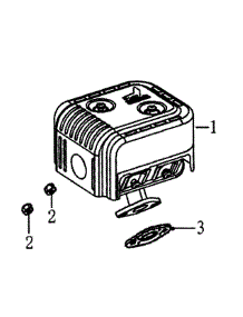 Muffler parts for Generac Gas Pressure Washer 006023-0 from AppliancePartsPros.com