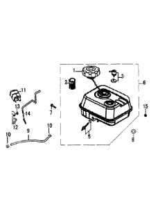 Fuel Tank parts for Generac Gas Pressure Washer 006023-0 from AppliancePartsPros.com