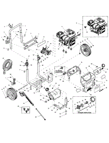 Frame Assy parts for Generac Gas Pressure Washer 006412-0 from AppliancePartsPros.com