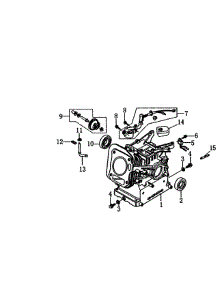 Crankcase parts for Generac Gas Pressure Washer 006412-0 from AppliancePartsPros.com
