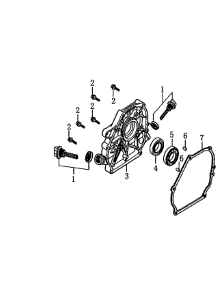 Crankcase Cover parts for Generac Gas Pressure Washer 006412-0 from AppliancePartsPros.com