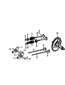 Rocker / Camshaft parts for Generac Gas Pressure Washer 006414-0 from AppliancePartsPros.com